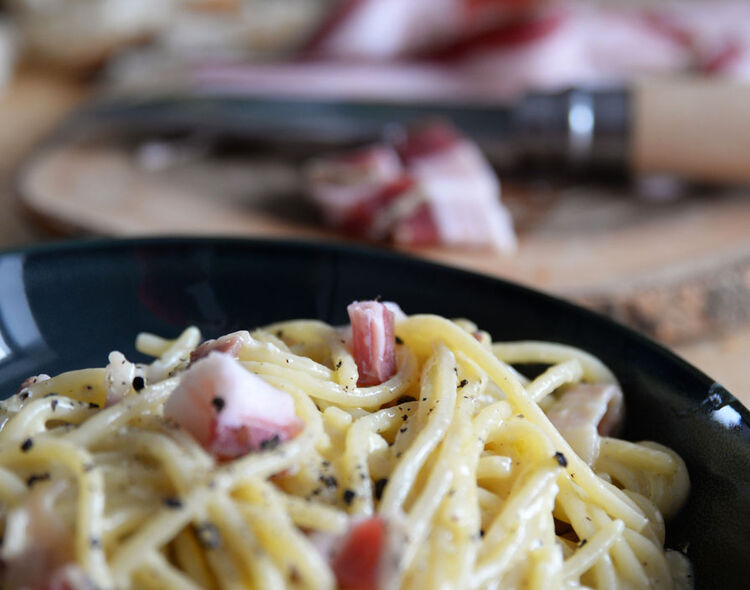 Oil & Vinegar Spaghetti Carbonara Recipes